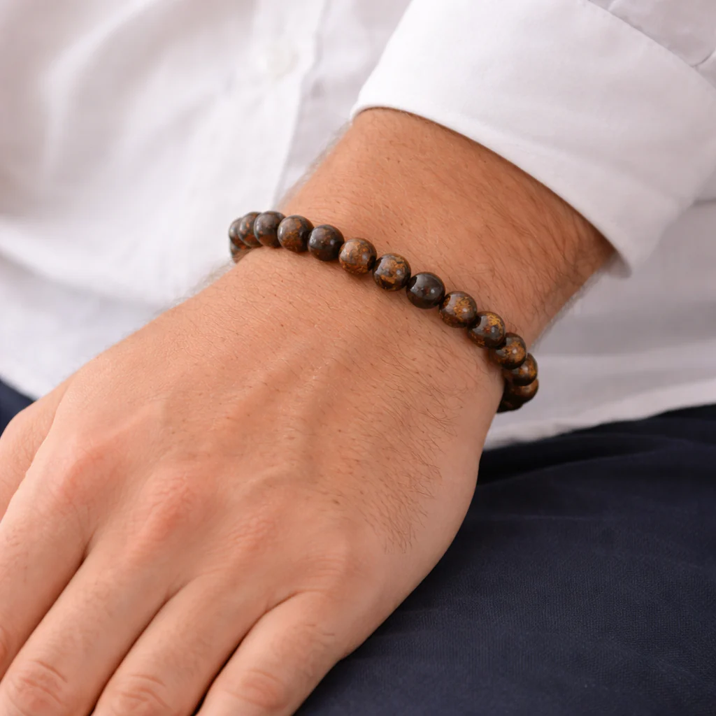 Bracelet Bronzite ANCRAGE Chakra Muladhara - Image 2