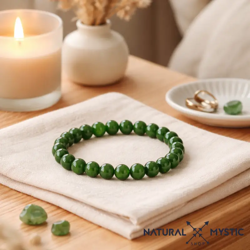 Bracelet Jade Vert ABONDANCE Chakra Anahata - Image 5