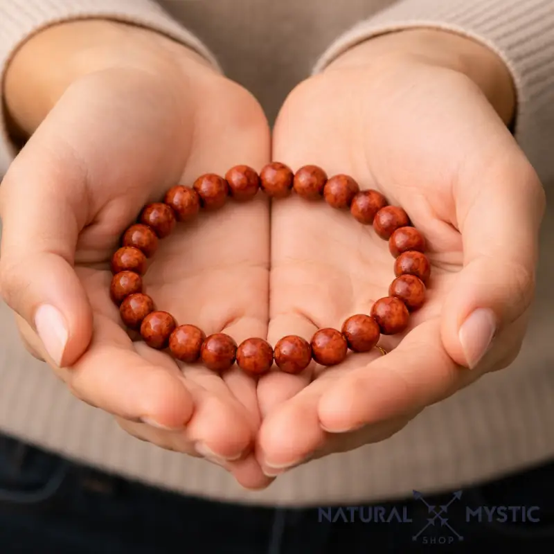Bracelet Jaspe Rouge ANCRAGE Chakra Muladhara - Image 3