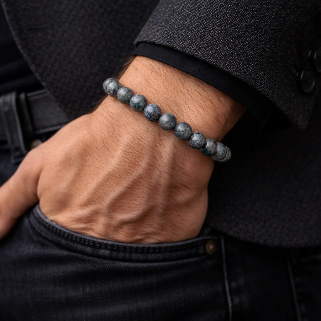 Bracelet Larvikite PROTECTION Chakra Manipura - Image 2