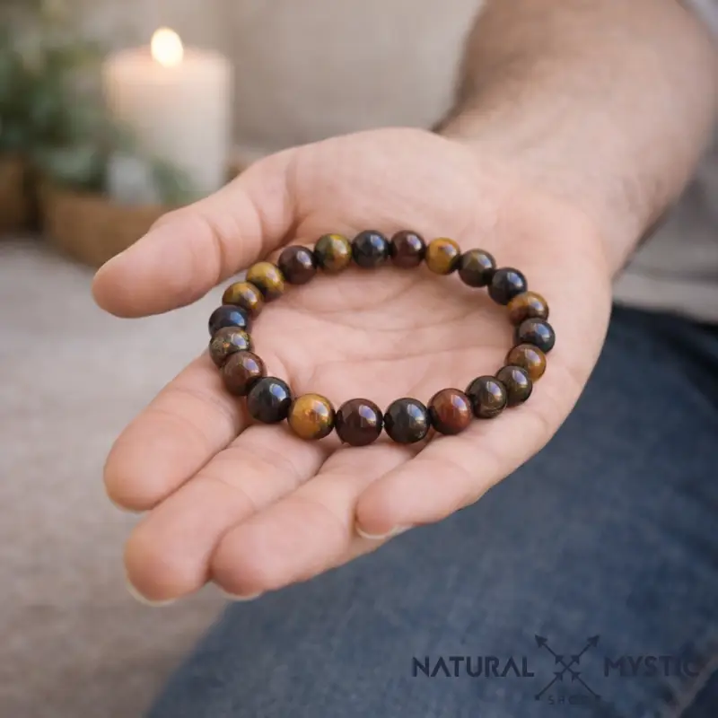 Bracelet Tigre Taureau Faucon TRIPLE PROTECTION Chakra Manipura - Image 3