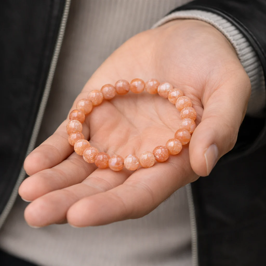 Bracelet Pierre de Soleil LUMIÈRE Chakra Manipura - Image 3