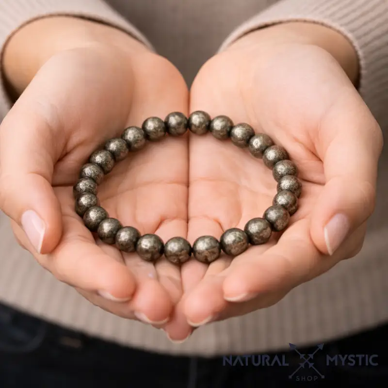 Bracelet Pyrite PROTECTION Chakra Manipura - Image 3