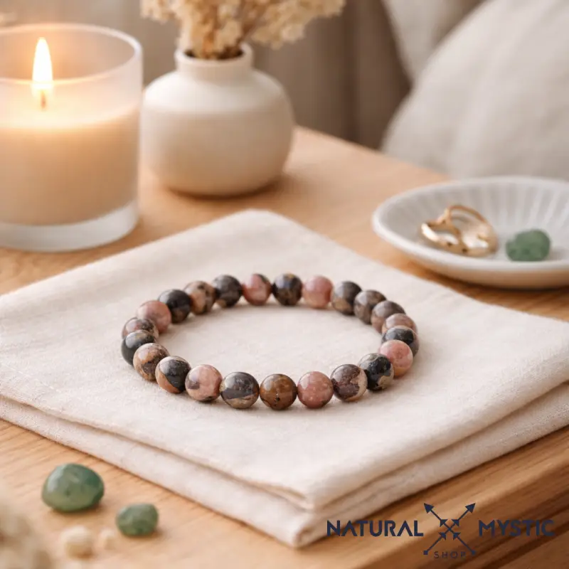 Bracelet Rhodonite RÉÉQUILIBRE Chakra Anahata - Image 5
