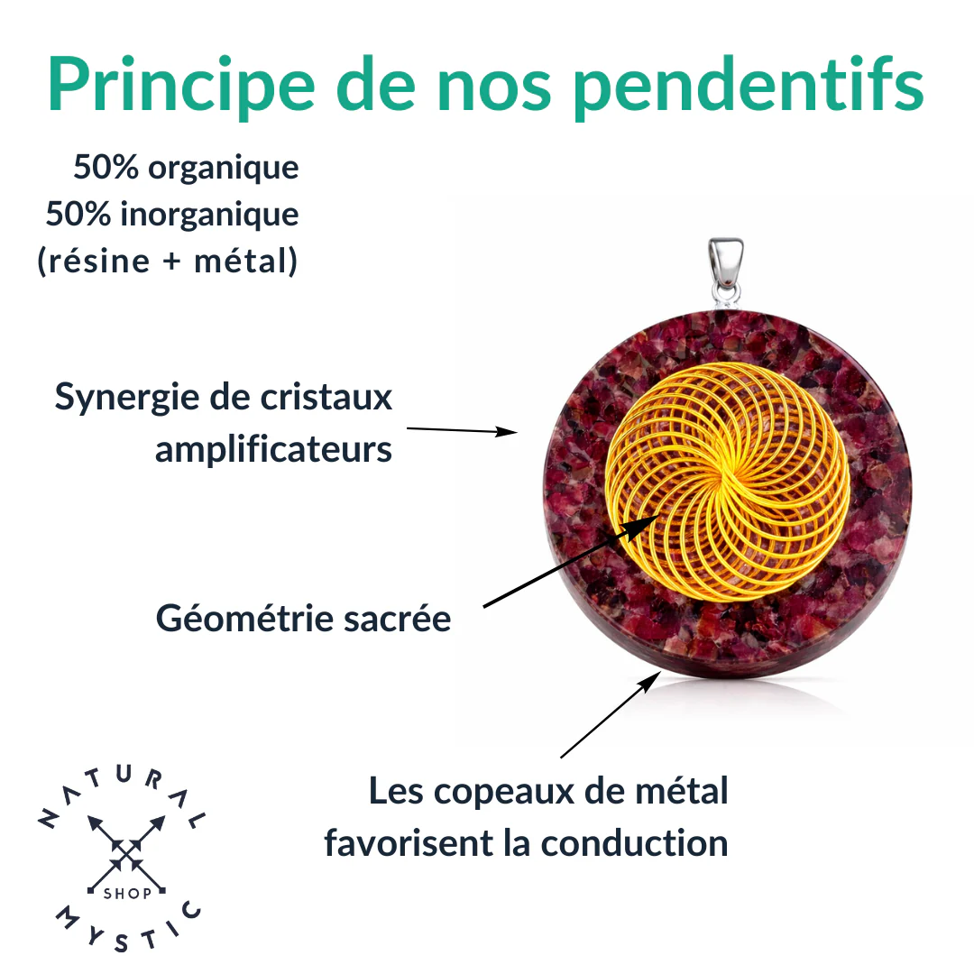 Collier Pendentif Arbre de Vie Orgone | Scalaire Cornaline Jaspe - Image 6