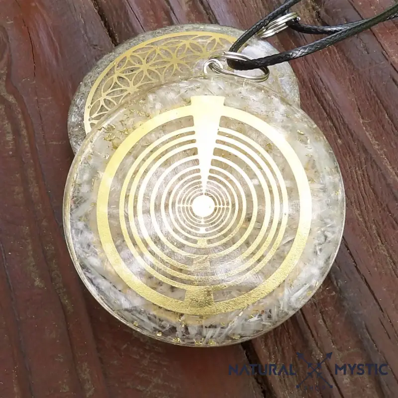 Collier Pendentif Fleur de Vie Orgone | Scalaire Sélénite - Image 6