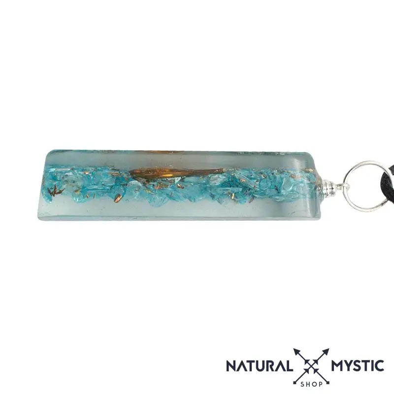 Collier Pendentif Énergie Orgone Aigue Marine - Image 3
