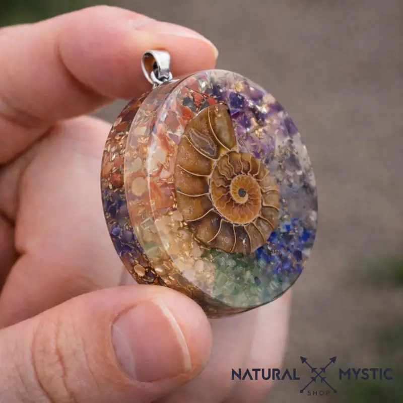 Collier Pendentif Orgone ORIGINES Ammonite - Image 3