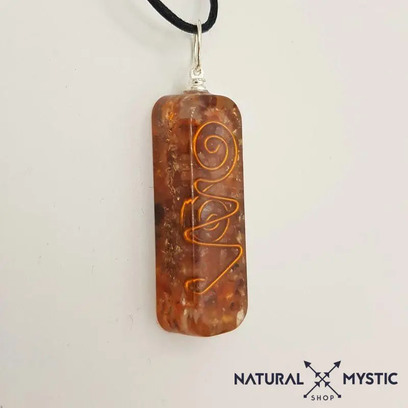 Collier Pendentif Énergie Orgone Cornaline - Image 3