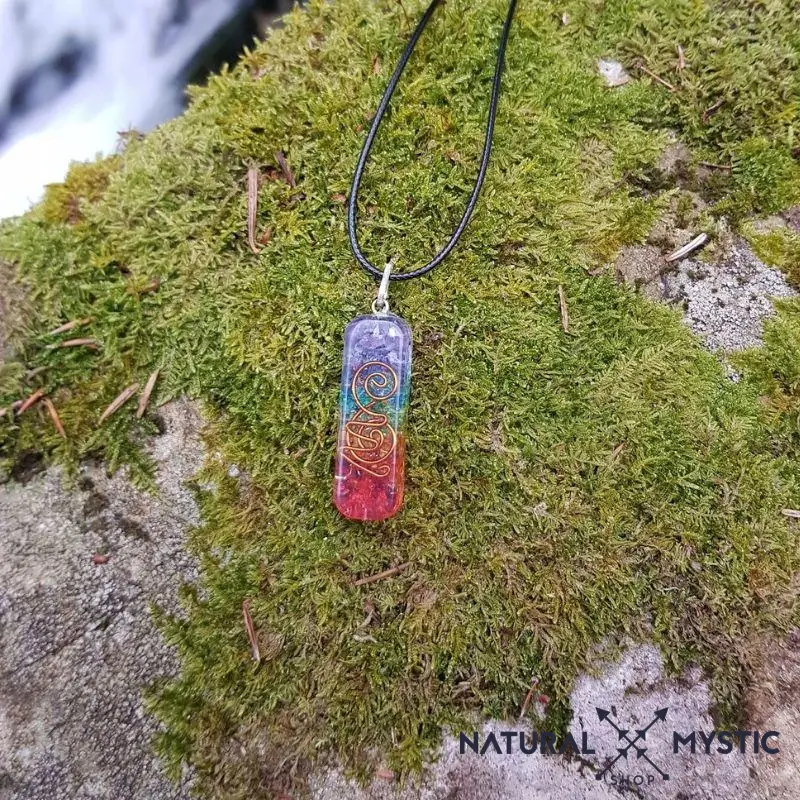 Collier Pendentif Énergie Orgone 7 Chakras - Image 4