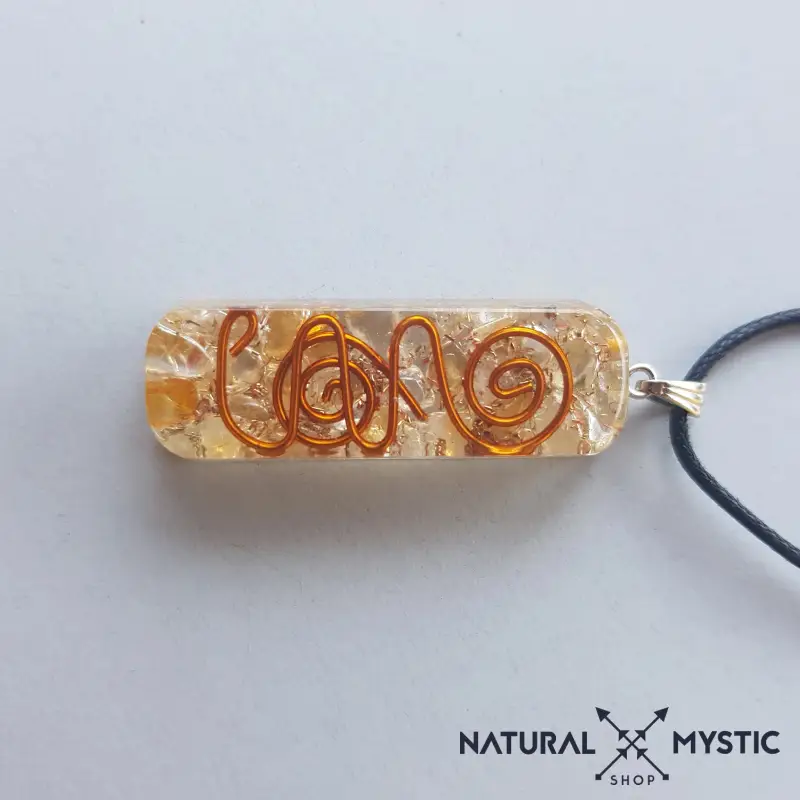 Collier Pendentif Énergie Orgone Citrine - Image 4