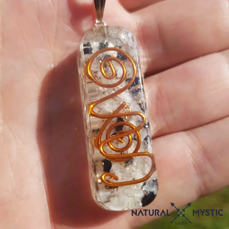 Collier Pendentif Énergie Orgone Pierre de Lune - Image 3