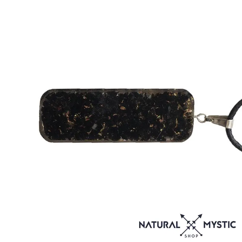 Collier Pendentif Énergie Orgone Tourmaline Noire - Image 3