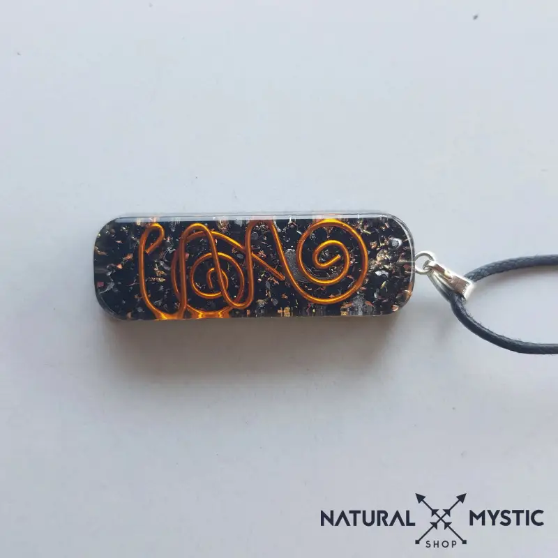 Collier Pendentif Énergie Orgone Tourmaline Noire - Image 4