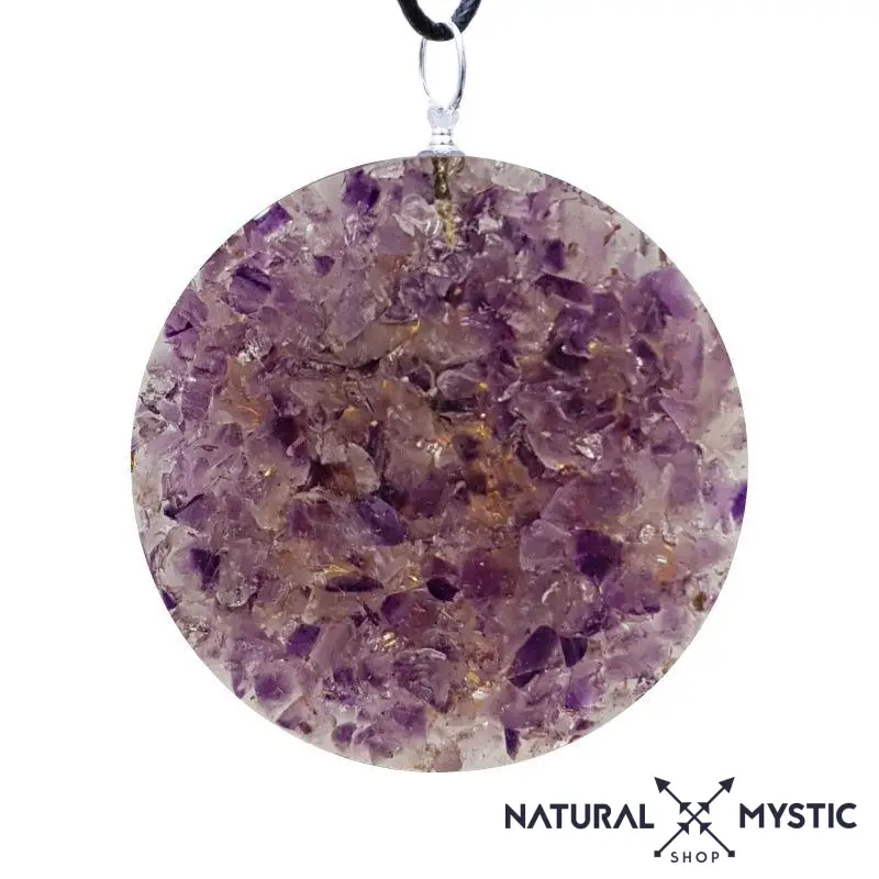Collier Pendentif Orgone MÉTATRON Améthyste - Image 4