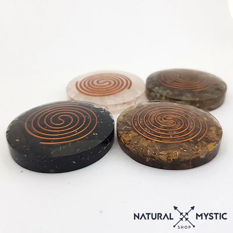 Orgonite de Poche | Cabochon de protection Sélénite - Image 6