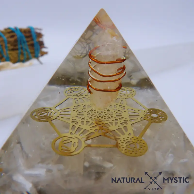 Pyramide Orgone PROTECTION Sélénite Labradorite - Image 4