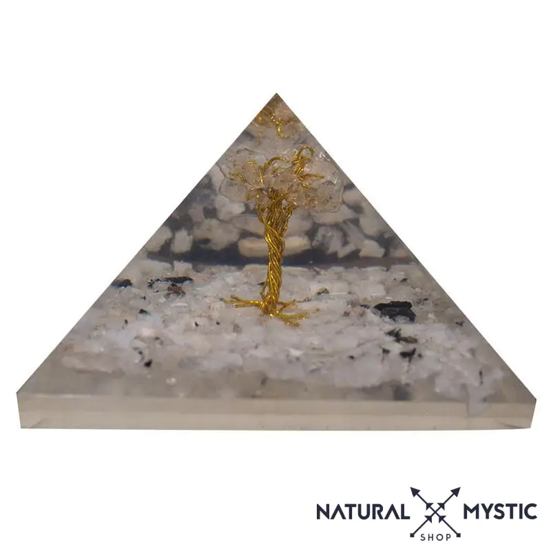 Pyramide Orgone CLARTÉ D'ESPRIT Arbre de Vie Cristal de Roche - Image 4