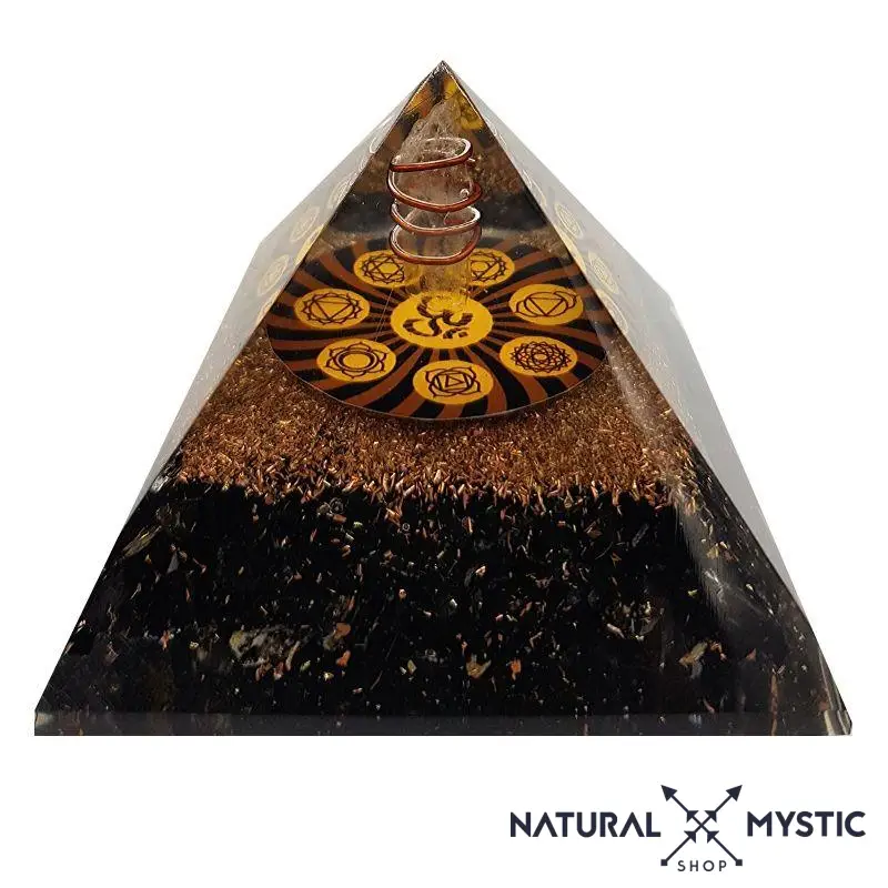 Pyramide Orgone PROTECTION Cristal de Roche Tourmaline Noire - Image 6