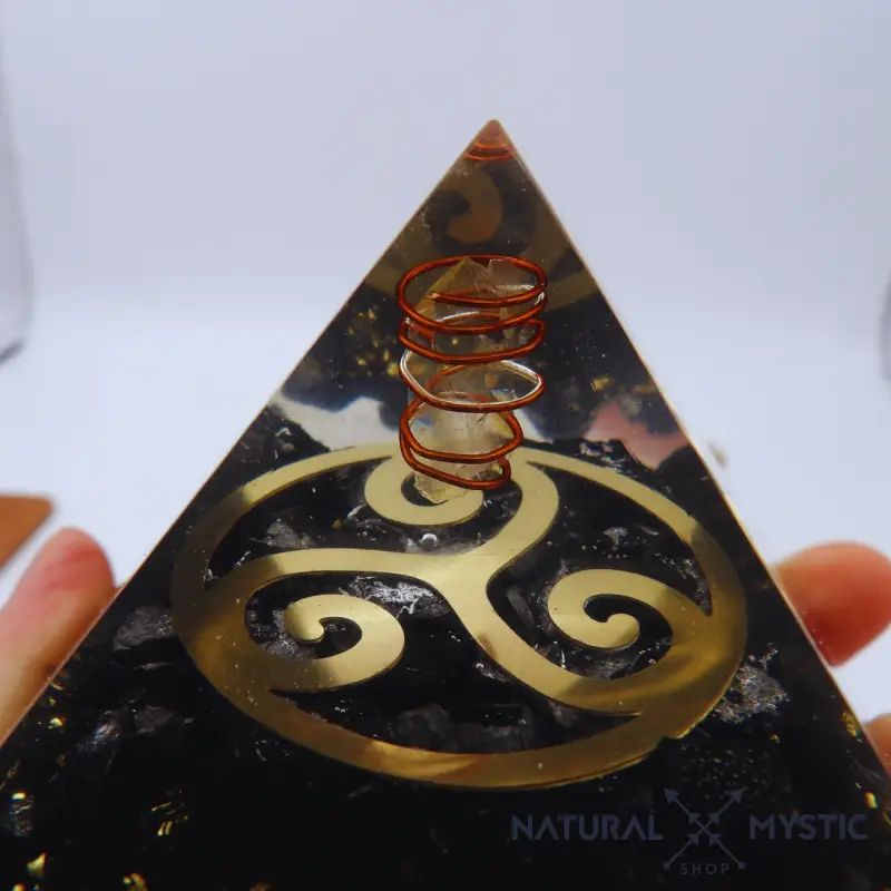 Pyramide Orgone TRISKEL Shungite Cristal de Roche - Image 3