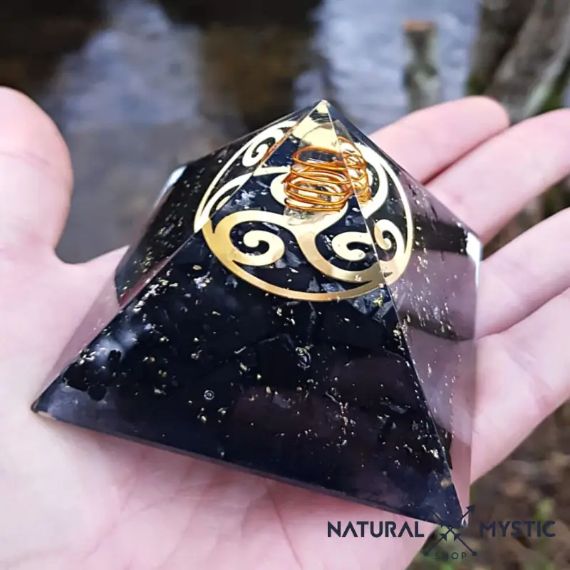 Pyramide Orgone TRISKEL Shungite Cristal de Roche - Image 4